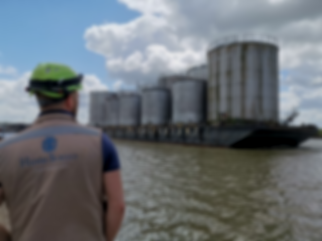 barge survey blurred