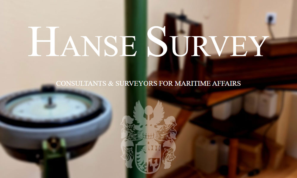 Kompasslabor mit Hanse Survey Schriftzug